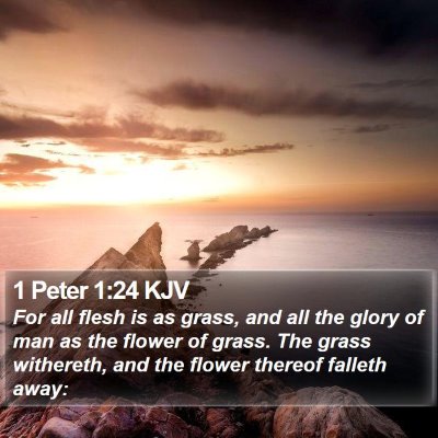 1 Peter 1:24 KJV Bible Verse Image