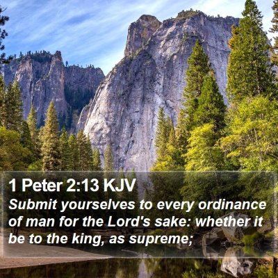 1 Peter 2:13 KJV Bible Verse Image