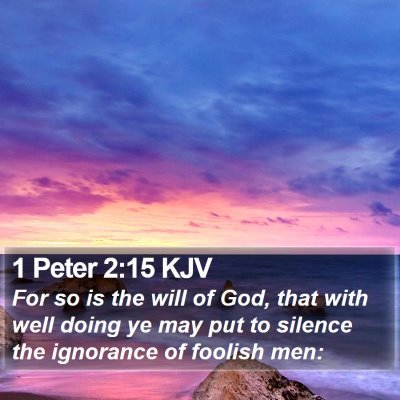 1 Peter 2:15 KJV Bible Verse Image