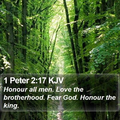 1 Peter 2:17 KJV Bible Verse Image