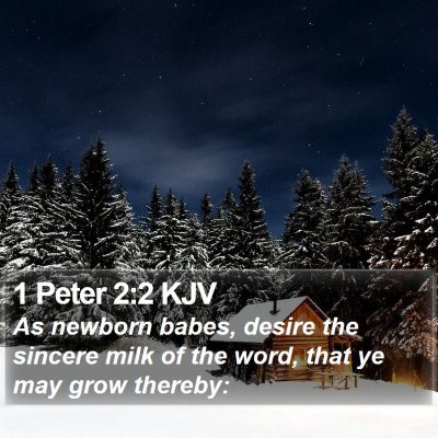1 Peter 2:2 KJV Bible Verse Image
