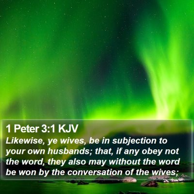 1 Peter 3:1 KJV Bible Verse Image