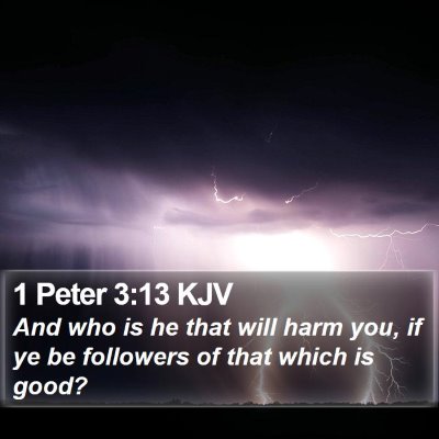 1 Peter 3:13 KJV Bible Verse Image