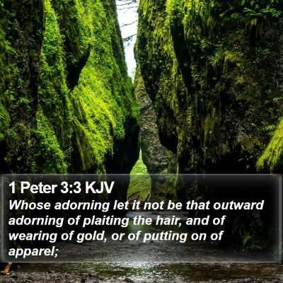 1 Peter 3:3 KJV Bible Verse Image