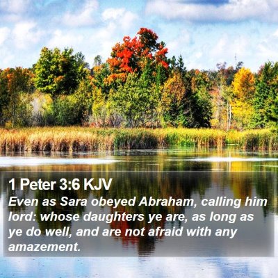 1 Peter 3:6 KJV Bible Verse Image