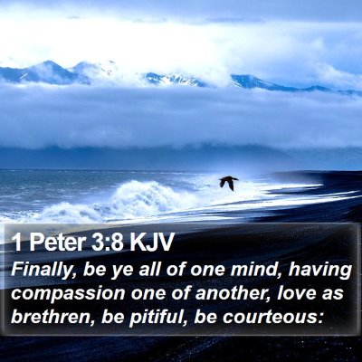 1 Peter 3:8 KJV Bible Verse Image