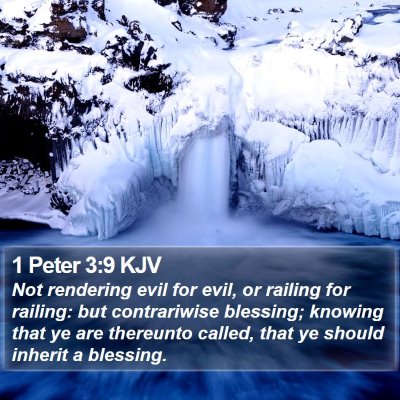 1 Peter 3:9 KJV Bible Verse Image