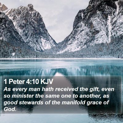 1 Peter 4:10 KJV Bible Verse Image