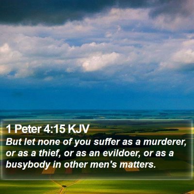 1 Peter 4:15 KJV Bible Verse Image
