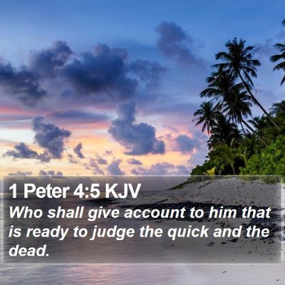 1 Peter 4:5 KJV Bible Verse Image
