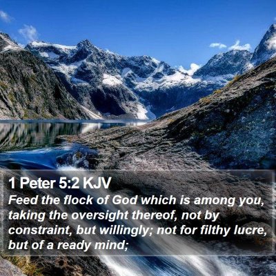 1 Peter 5:2 KJV Bible Verse Image