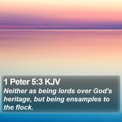 1 Peter 5:3 KJV Bible Verse Image