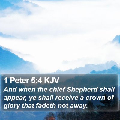 1 Peter 5:4 KJV Bible Verse Image