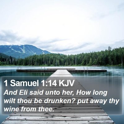 1 Samuel 1:14 KJV Bible Verse Image