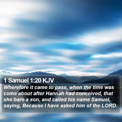 1 Samuel 1:20 KJV Bible Verse Image
