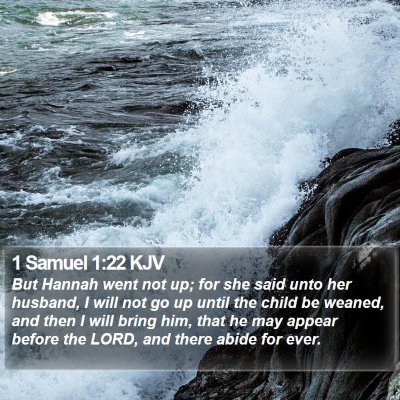 1 Samuel 1:22 KJV Bible Verse Image