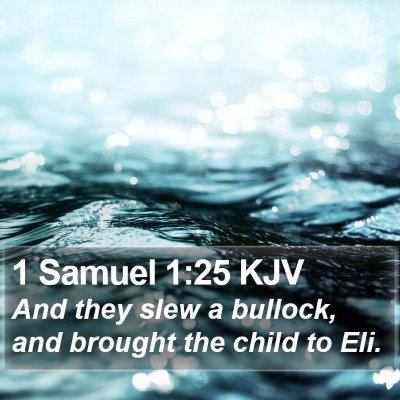 1 Samuel 1:25 KJV Bible Verse Image