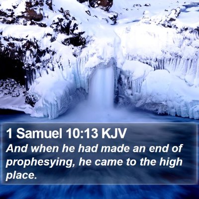 1 Samuel 10:13 KJV Bible Verse Image