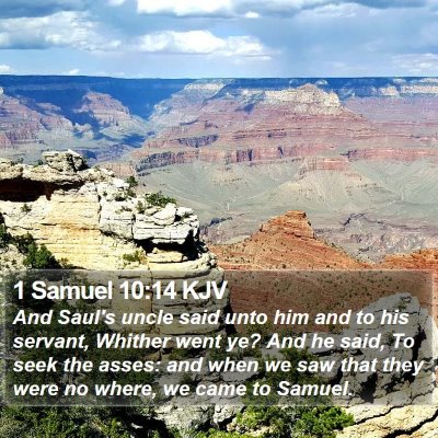1 Samuel 10:14 KJV Bible Verse Image
