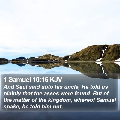 1 Samuel 10:16 KJV Bible Verse Image