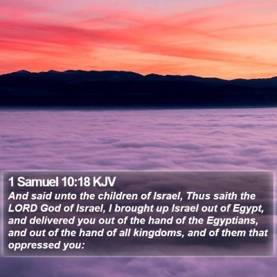 1 Samuel 10:18 KJV Bible Verse Image