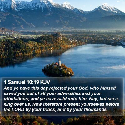 1 Samuel 10:19 KJV Bible Verse Image