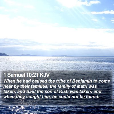 1 Samuel 10:21 KJV Bible Verse Image