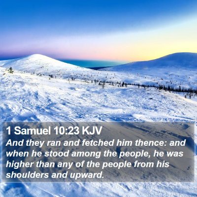 1 Samuel 10:23 KJV Bible Verse Image