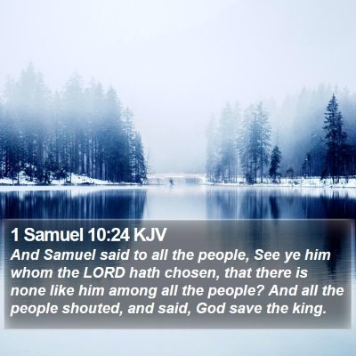 1 Samuel 10:24 KJV Bible Verse Image
