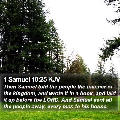 1 Samuel 10:25 KJV Bible Verse Image