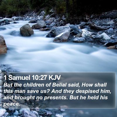 1 Samuel 10:27 KJV Bible Verse Image
