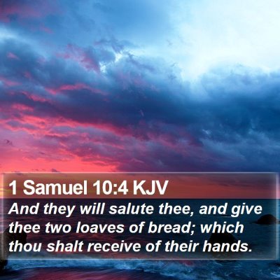 1 Samuel 10:4 KJV Bible Verse Image