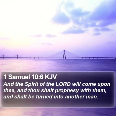 1 Samuel 10:6 KJV Bible Verse Image