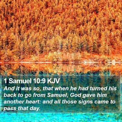 1 Samuel 10:9 KJV Bible Verse Image
