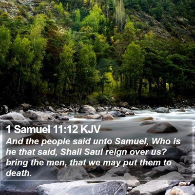 1 Samuel 11:12 KJV Bible Verse Image