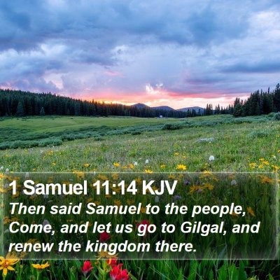 1 Samuel 11:14 KJV Bible Verse Image