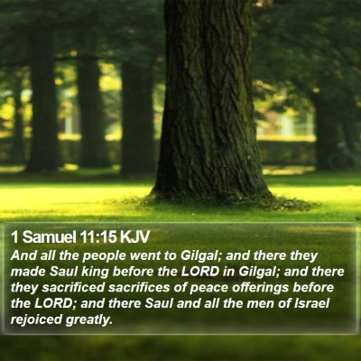 1 Samuel 11:15 KJV Bible Verse Image
