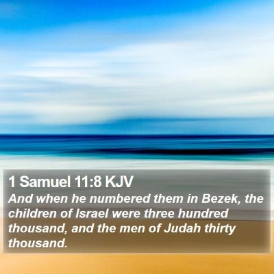 1 Samuel 11:8 KJV Bible Verse Image