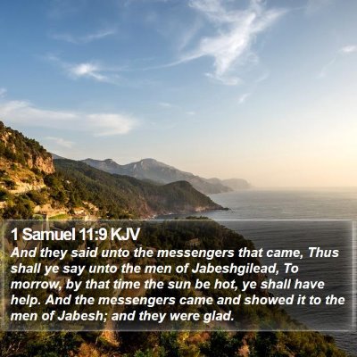 1 Samuel 11:9 KJV Bible Verse Image