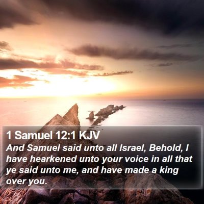 1 Samuel 12:1 KJV Bible Verse Image