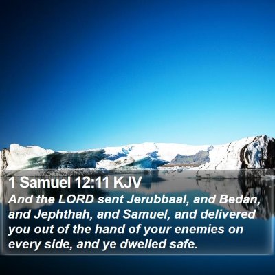 1 Samuel 12:11 KJV Bible Verse Image