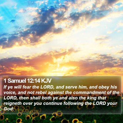 1 Samuel 12:14 KJV Bible Verse Image