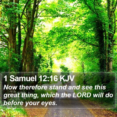 1 Samuel 12:16 KJV Bible Verse Image