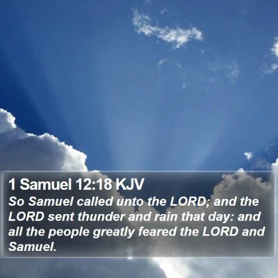 1 Samuel 12:18 KJV Bible Verse Image