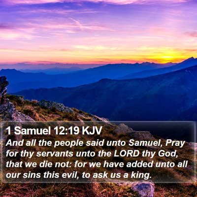 1 Samuel 12:19 KJV Bible Verse Image