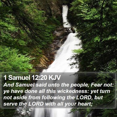 1 Samuel 12:20 KJV Bible Verse Image
