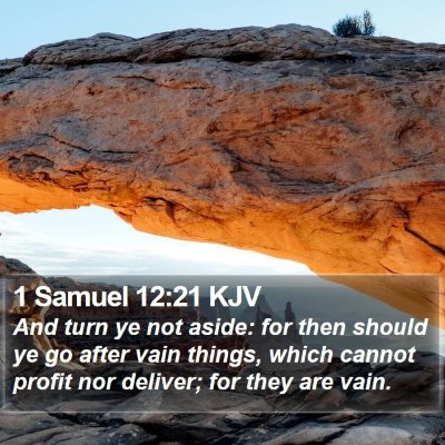 1 Samuel 12:21 KJV Bible Verse Image