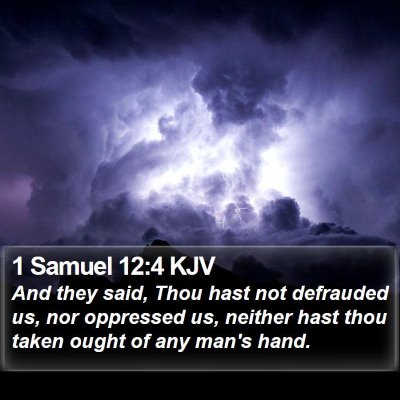 1 Samuel 12:4 KJV Bible Verse Image