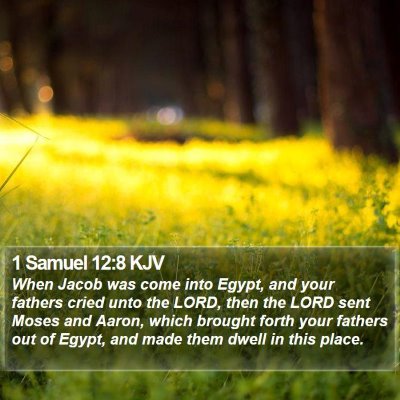 1 Samuel 12:8 KJV Bible Verse Image