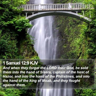 1 Samuel 12:9 KJV Bible Verse Image